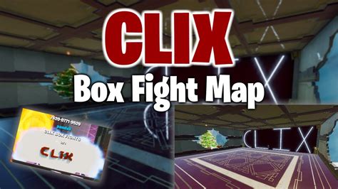 By: lowfacs. COPY CODE. Clix Box Fight (2v2) 📦 by BBM Fortnite Creative Map Code. Use Island Code 9771-5275-6646.. 