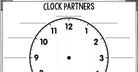 Clock Partners Pdf Get To Know You Activities Resource Classroom Learning Template