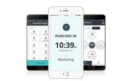 Clock in and out app. The app supports biometric clock-in and – out to prevent “buddy clock-in”, as well as GPS and IP address restrictions. OnTheClock also provides automatic timekeeping features, such as automatic break deduction, cost calculation, and group punch-in for quick punching of several employees from a single device. 