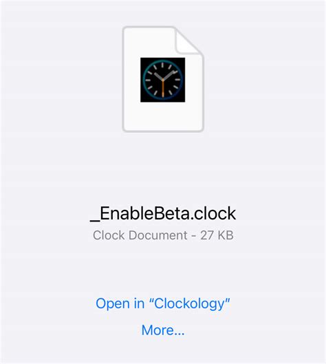 Clockology no sync.  Clockology 2.  I was able to download the beta enable...