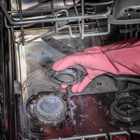 Clogged dishwasher. The dishwasher drain can sometimes get clogged by larger pieces of food. Locate the drain on the bottom of your dishwasher and remove the food with your hands, before wiping down the area clean with a rag. Regularly clearing the dishwashing drain of food debris will increase the dishwashers efficiency and … 