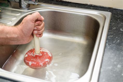 Clogged sink. Oct 19, 2021 · 2. Fill the sink with a few inches of water. This creates suction and allows the plunger to force water against the clog. 3. Steadily plunge up and down. After several plunges, the clog should ... 