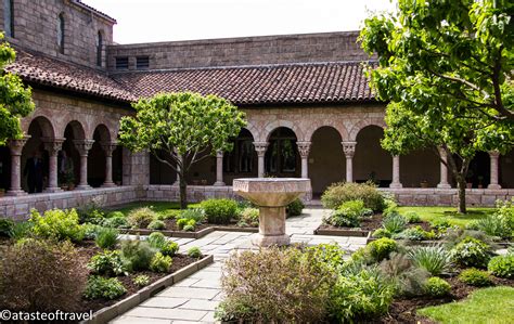 The Cloisters Museum and Gardens are situated high above the Hudso