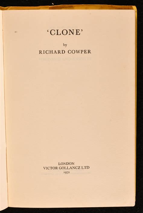 Read Clone By Richard Cowper