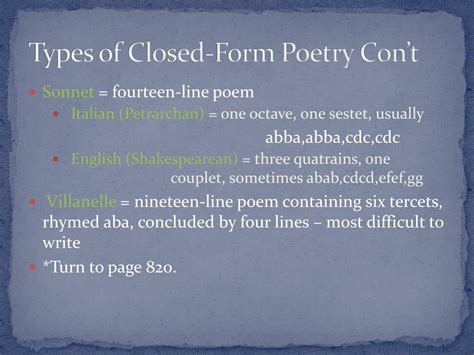 Closed Form Poetry Definition and Examples Poem Analysis
