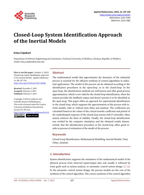 Closed Loop Issues In System Identification