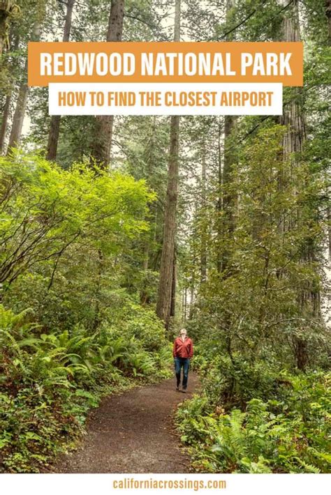 Closest airport to redwood national park. and leave at 2:32 pm. drive for about 1.5 hours. 3:52 pm Stout Grove Redwoods. stay for about 1 hour. and leave at 4:52 pm. drive for about 57 minutes. 5:49 pm arrive at Redwood National Park. day 2 driving ≈ 5 hours. find more stops. 