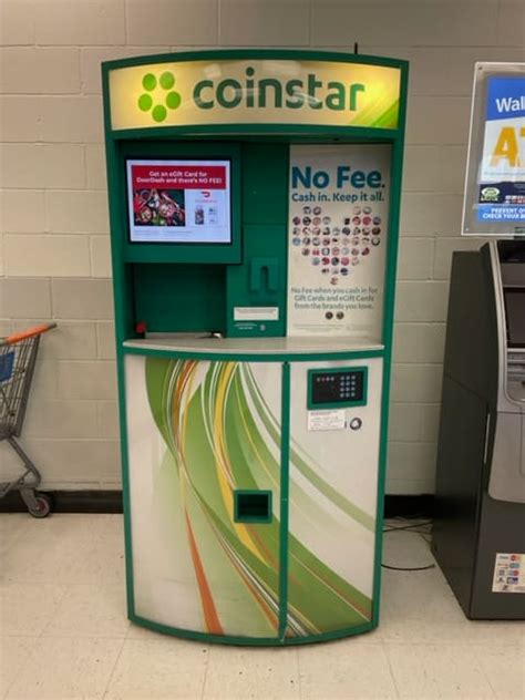 Yes, you can find Coinstar machines at most Walmart locations. A quick trip (or phone call) to your local Walmart is an easy way to tell if your store has a coin-counting machine on site. Typically, Coinstar machines are located in the front of Walmart stores near the customer service areas. At most stores, the customer service desk is at the .... 