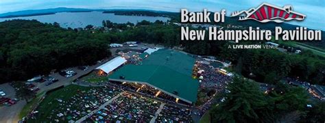 Book a Hotel. Get Tickets. Find a place to stay. Event Lineup. Creed. 898K Followers. Follow. Finger Eleven. 256K Followers. Follow. Tonic. 145K Followers. ... Bank of New Hampshire Pavilion. Sep 18 - 8:00 pm. Daughtry. Bank of New Hampshire Pavilion. What fans are saying. Lorraine. December 21st 2021. Loved It. Asbury Park, NJ @