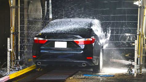 Here is the very simplified process of a touchless car wash: Rinse with highly-pressurized jet water Wash with high-potency snow foam Rinse again with highly-pressurized jet water Wash with high-potency car shampoo Rinse again with highly-pressurized jet water *OPTIONAL* Spray with car wax Blow dry. 
