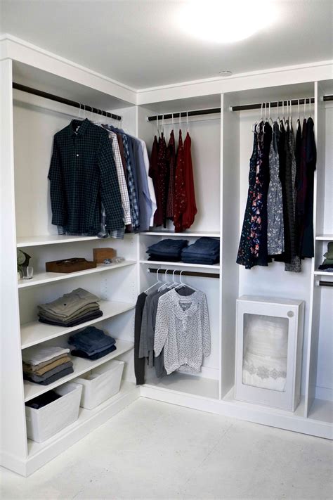 Closet diy. Jan 22, 2024 · Instead, use shelf dividers to create tidy stacks of folded sweaters, as seen here in this closet from professional organizers @organizing.engineers. Shelf dividers maximize shelf space and keep all the clothes visible, making it easier to find your favorite pieces and plan your outfit. 5 / 10. courtesy @builder.baker.boymom. 