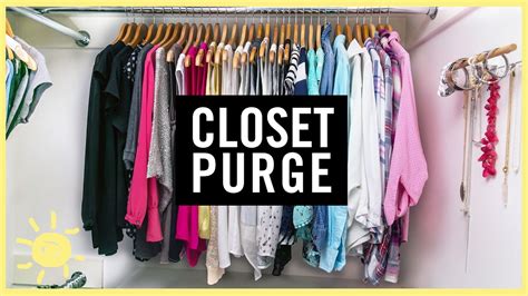 Closet purge. A closet purge can be one of the most time-intensive steps, as this is when you are really going to have to edit down your belongings. “For maximum impact, try to complete this step in one day ... 