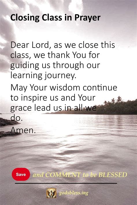 Closing prayer for class.  Perfect for creating a calm and grateful atmosphere a...