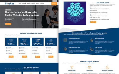 Closter WHMCS and HTML Template