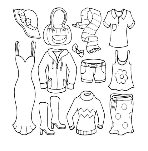 Clothes Coloring Shee