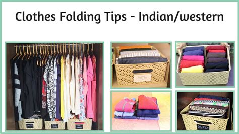 Clothes Folding Tips - Indian And Western Clothes