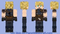 Cloud Strife FF7 Minecraft Skin