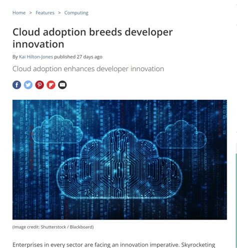 Cloud adoption breeds developer innovation TechRadar