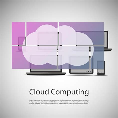 Cloud computing vector templates