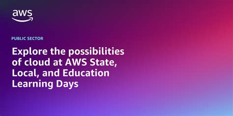 Cloud for State and Local Government - AWS