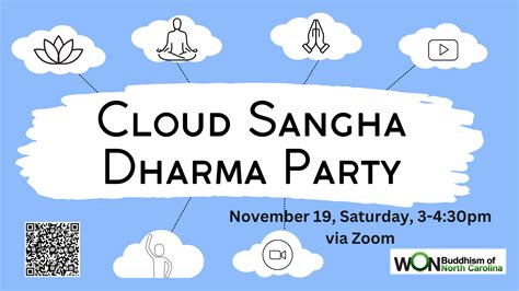Cloud sangha. Cultivating the Mind with Meditation and StudyJoin the monastic Sangha at Empty Cloud for an afternoon of mindfulness and kindfulness.A ... Read more An Afternoon of Mindfulness. 0 events, 26 0 events, 26 0 events, 27 0 events, 27 2 events, 28 2 events, 28 8:00 am - 9:00 am @ ONLINE: Dhamma Teachings by Buddhist Monks ... 
