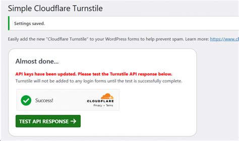Cloudflare turnstile testing.  How do I test this to ensure it is working as expe...