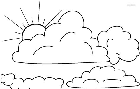 Clouds Coloring Shee