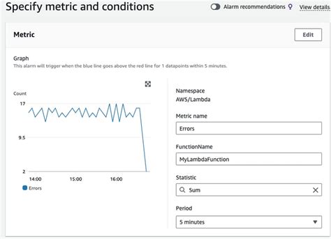 Cloudwatch metric math cloudformation.  The alarm is then evaluated and it...