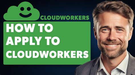 Cloudworkers application form.  Navigate to the 'Work with us,' 'Careers,' or 'Apply...