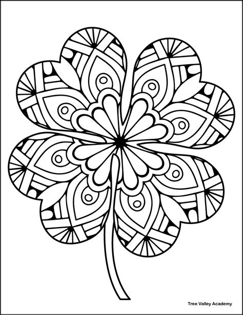 Clover Coloring Page