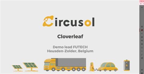 Cloverleaf. Demo Lead FUTECH. Solar Panels - Belgium - Circusol