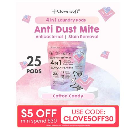 Cloversoft 4-in-1 Anti Dust Mite Laundry Pods - carousell.sg