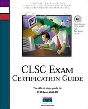 Clsc exam certification guide cisco career certification. - Mord in der mohrengasse. revolte auf côte 3018.