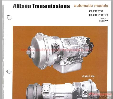 Clt 750 allison transmission operators manual. - Descendentes de karl gottlob e henriette carolina diesel.