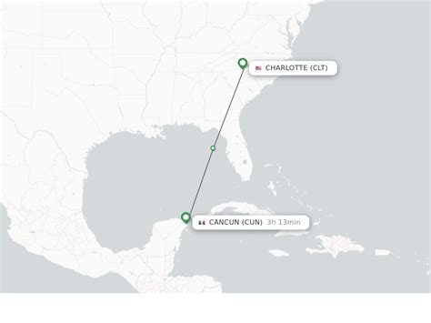 Clt to cun. 1 airport. The best one-way flight to Cancún from Charlotte in the past 72 hours is $59. The best round-trip flight deal from Charlotte to Cancún found on momondo in the last 72 hours is $239. The fastest flight from Charlotte to Cancún takes 2h 55m. Direct flights go from Charlotte to Cancún every day. 