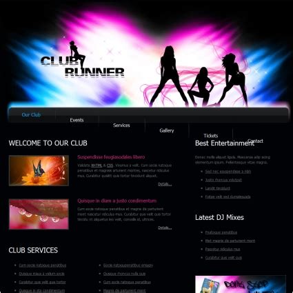 Club Free Website Templates In Css Html Js Format For Free Download 88 86kb