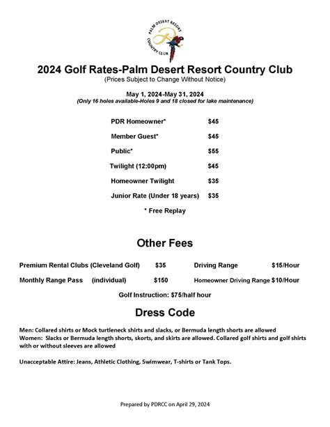 Club Info The Resorter