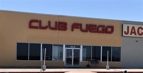 Club fuego. Club Fuego. 4.5. 6 reviews. #1 of 4 Nightlife in Harker Heights. Bars & Clubs. Closed now. 9:00 PM - 3:00 AM. Write a review. What people are saying. “ Excellent ” Feb 2019. excellent completely family atmospherevery good prices on drinks and if you want to learn how to dance they have free clases as well so come and enjoy. “ Great dancing spot ” 