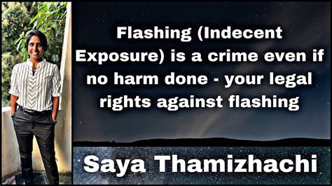 Club girl flash.  Indecent exposure or flashing is when someone shows their...