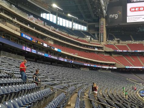 Mezzanine Level - The 300 Level at NRG Stadium is often referred to as the Club Level. But that distinction only applies to sideline and corner sections in the 300s. On the NRG Stadium Seating Chart, endzone sections in the 300s are known as the Mezzanine Level. These sections do not come with club lounge access or premium amenities, but they .... 