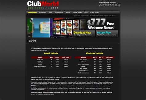 club world casino phone number