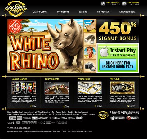 Clubplayercasino - Club Player Casino offers over 150 entertaining casino games for every player. Be a member of the club today to get access to them all. Play Now Games And there are more on the way too. One thing you can count on at Club Player Casino is the presence of games that fit all your favorite categories.