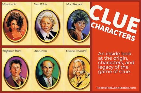 Clue Board Game Characters Names