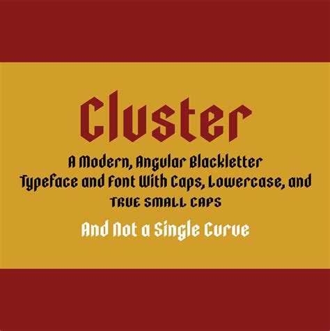 Cluster Fonts I Love Typography