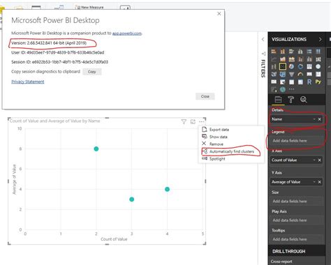 Clustering-automatically find clusters option is missing - Power BI