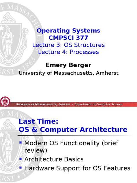 Cmpsci 377 Operating Systems A A A A A A A A A A A