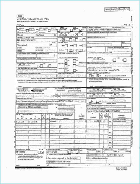Cms 1500 Form Fillable Software Form Resume Examples oPKlZOp8xn