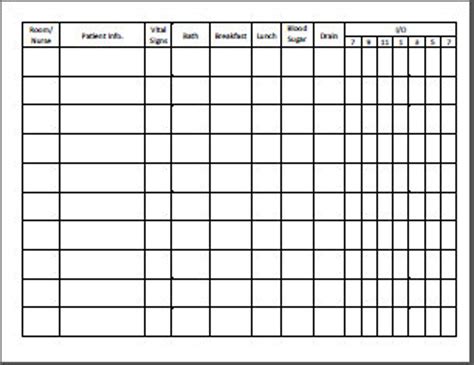 Nursing report sheets templates are premade templates of paper used by nurses to help them keep track of their patients. A nursing report sheet is started at the beginning of the nurses shift while she/he is getting report from the leaving nurse who is giving them nursing report. Nurse report sheets are very handy because they contain tidbits of vital information concerning your patient's .... 