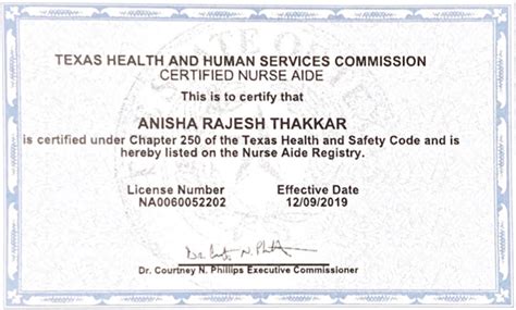 Cna license texas. Nurse Aide (NA): Certified Nurse Aide (CNA) is a person who is certified to provide services in nursing facilities and skilled nursing facilities licensed by Health and Human Services (HHS). ... If you already hold a license with the State of Texas, you must answer 'Yes' to the question 'Do you have a Texas NA/MA/NFA license?' (Placeholder … 