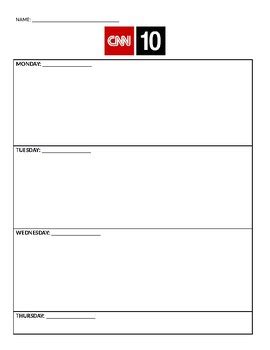 Cnn 10 Notes Teaching Resources TPT